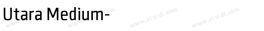 Utara Medium字体转换